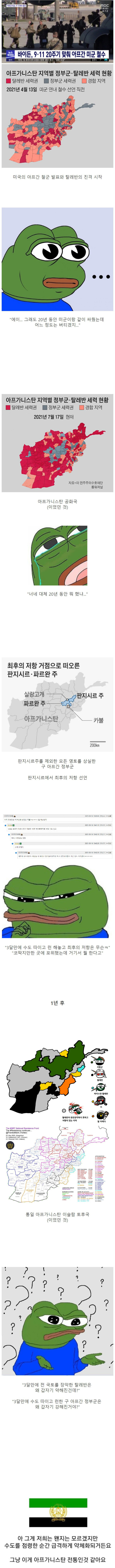 기묘한 아프간 전황